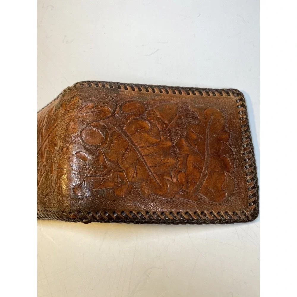 Hand Tooled Genuine Leather Bifold Wallet Leather Men Wallet